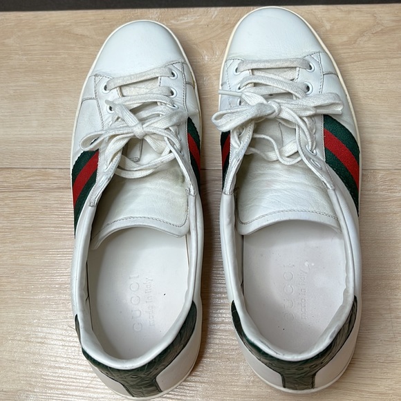 GUCCI New Ace Sneaker (Men) SIZE 8 G - Picture 6 of 10